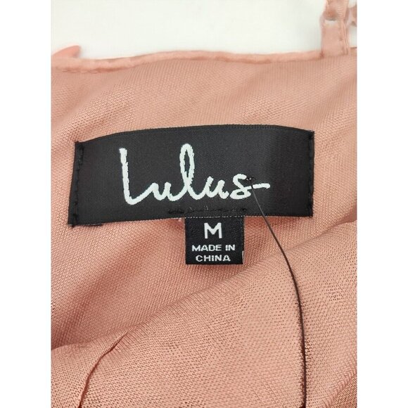 Lulus Party in Style Sequin Sleeveless Mini Lined Light Pink V Neck Dress Size M - Picture 4 of 11